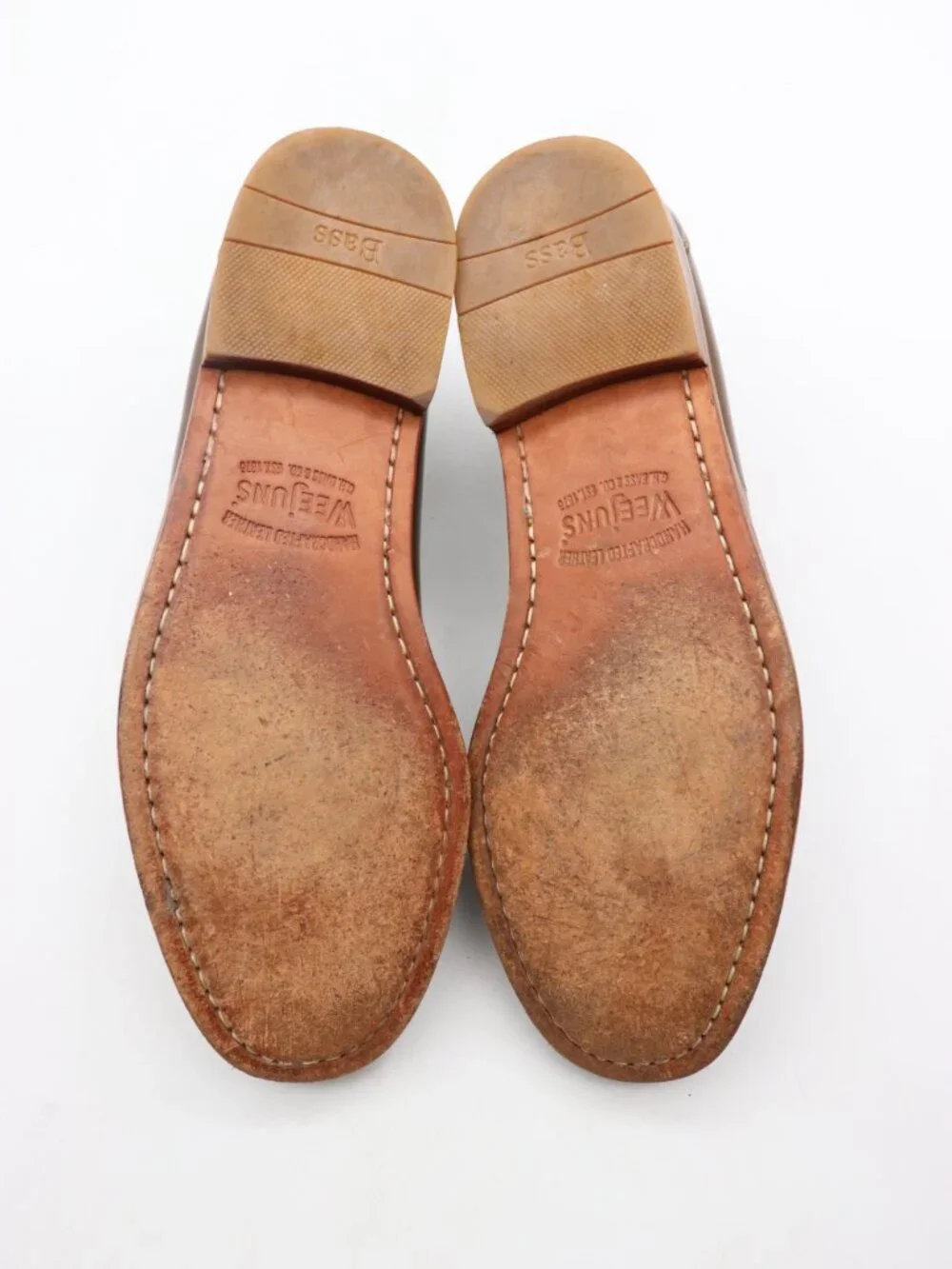 GH Bass Weejuns Tassel Loafers Men's Size 9 D Brown Leather Slip On Shoes_9